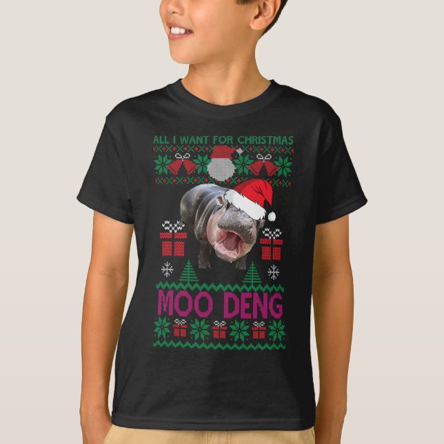 Camiseta Tudo O Que Eu Quero É Moo Deng Hippopotamus (Frente)