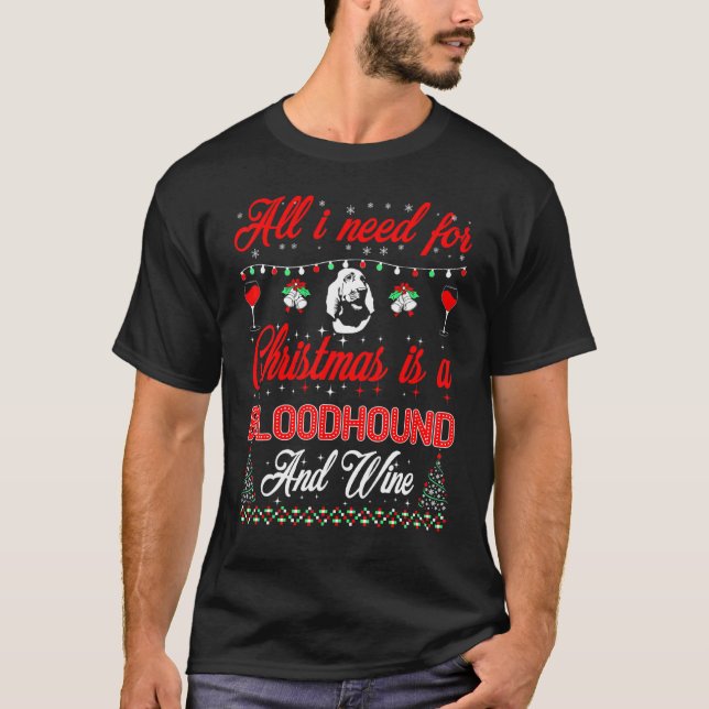 Camiseta Tudo O Que Eu Quero É Sangue E Vinho De Natal (Frente)