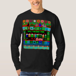 Camiseta Tudo o que eu quero é um barco para o Natal
