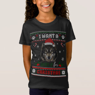 Camiseta Tudo o que eu quero é um lobo - Paj de Natal