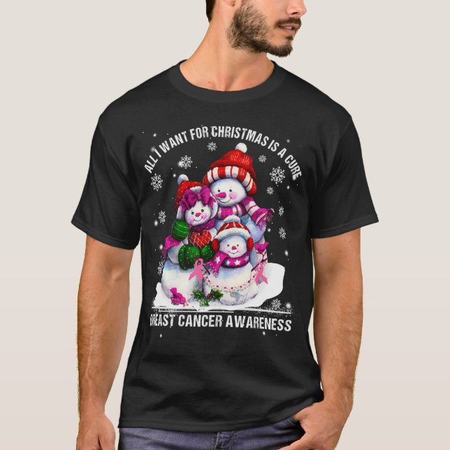 Camiseta tudo o que eu quero é uma cura, cancer a (Frente)