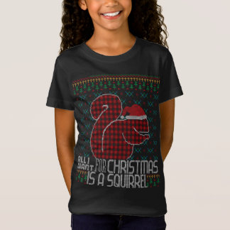 Camiseta Tudo O Que Eu Quero É Uma Xadrez Vermelha De Esqui