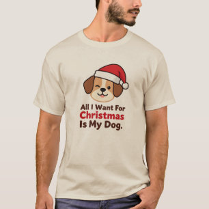 Camiseta Tudo o que Eu Quero no Natal é a Arte do Meu Cacho