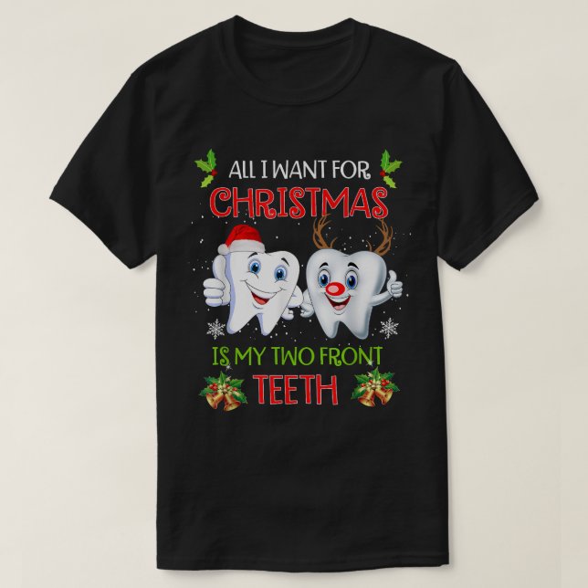 Camiseta Tudo o que eu quero no Natal é a minha diversão de (Frente do Design)