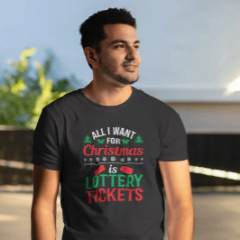 Camiseta Tudo o que eu quero no Natal é que os bilhetes de 