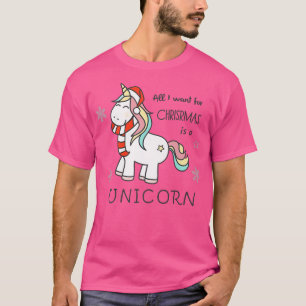 Camiseta Tudo o que eu quero no Natal é um Unicórnio