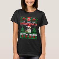 Tudo O Que Eu Quero Para O Natal É Boston Terrier