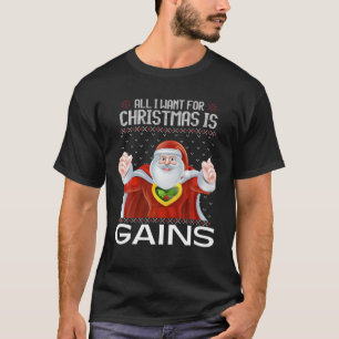 Camiseta Tudo O Que Eu Quero Para O Natal É Ganhar Xmas Eng