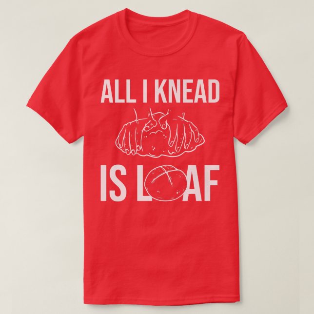 Camiseta Tudo o que eu sei é "Pão" (Frente do Design)
