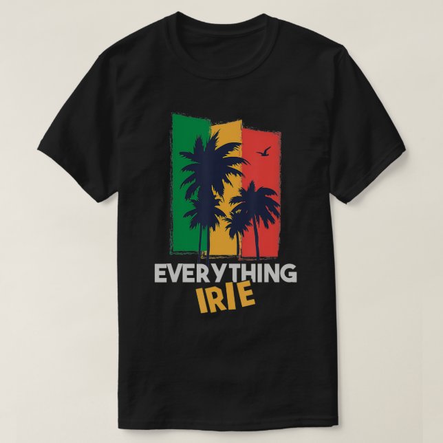 Camiseta Tudo o que Irie Reggae achava jamaicano (Frente do Design)