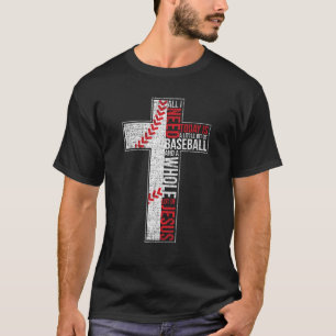 Camiseta Tudo O Que Preciso É De Baseball Jesus Cristo Cruz
