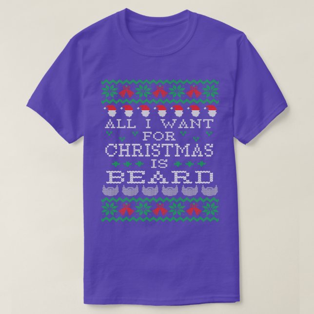 Camiseta Tudo O Que Quero É Barba De Natal (Frente do Design)