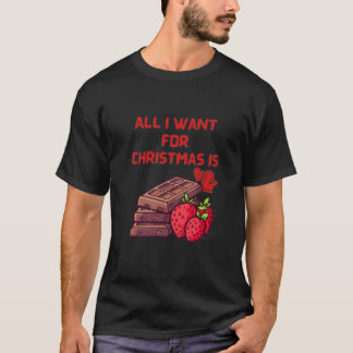 Camiseta Tudo o que quero é chocolate
