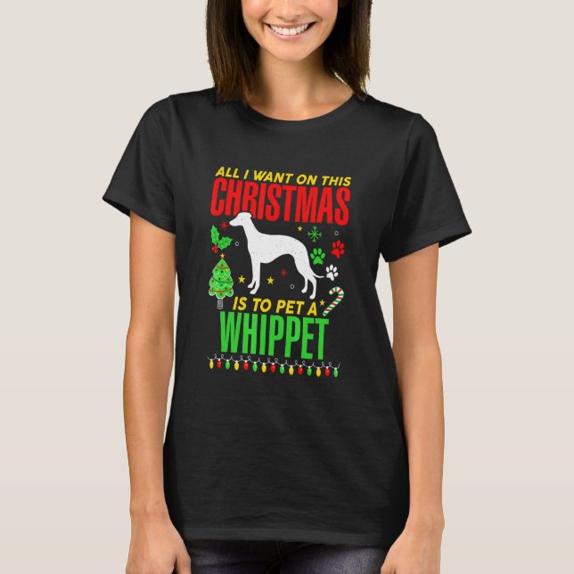 Camiseta Tudo O Que Quero Neste Natal É Um Cachorro De Bran (Frente)
