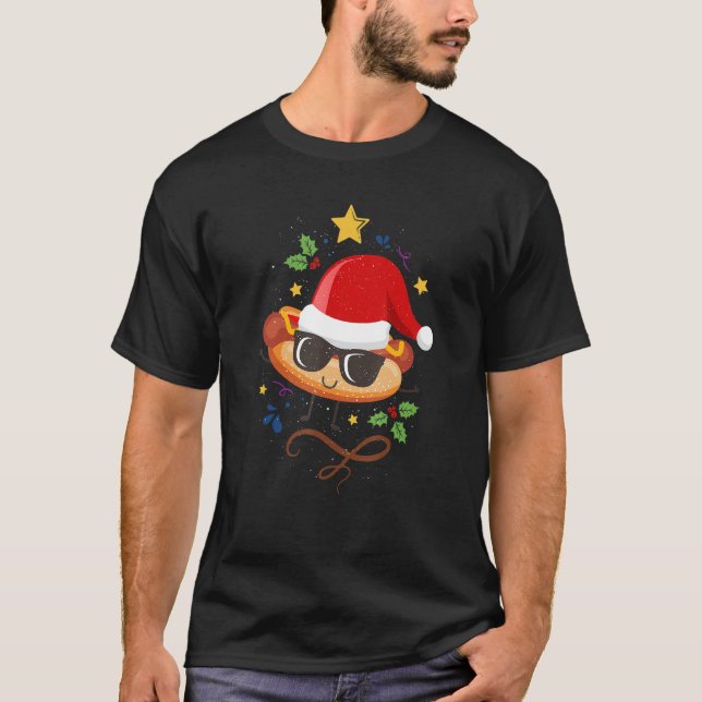 Camiseta Tudo O Que Quero No Natal É Comer Cachorros Quente (Frente)