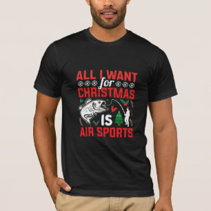 Camiseta Tudo o que Quero no Natal é Esportes Aéreos
