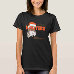 Camiseta Tudo o que Quero no Natal é Hooters North Pole Chi