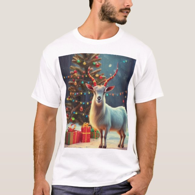 Camiseta Tudo o que quero no Natal é um cabra feio (Frente)