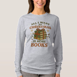 Camiseta Tudo o que Quero no Natal São Mais Livros Vintage