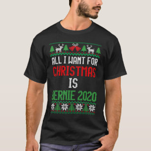 Camiseta Tudo o que quero para o Natal é Bernie 2020 Bernie