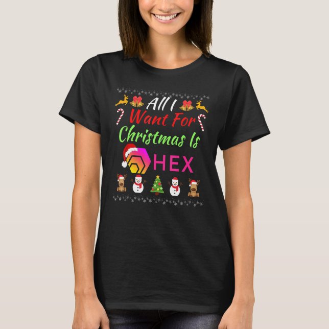 Camiseta Tudo O Que Quero Para O Natal É Hex Hex Hex Hex Ne (Frente)