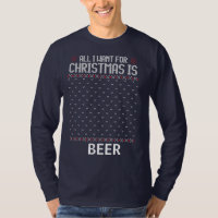 Tudo o que se quer no Natal é Beer Mens Long Sleev