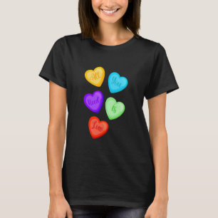 Camiseta Tudo o que Você Precisa É Amor Coração Doce Amor