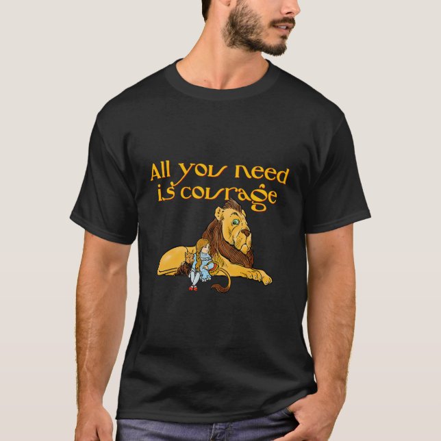 Camiseta Tudo O Que Você Precisa É Do Feiticeiro De Coragem (Frente)