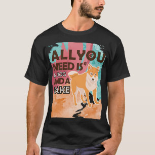 Camiseta Tudo o que você precisa é um cachorro e um lago