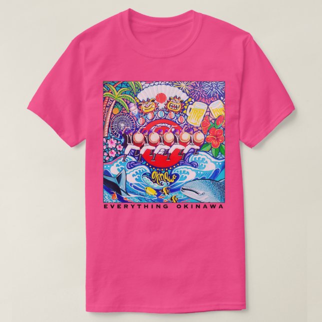Camiseta Tudo Okinawa Art (Frente do Design)
