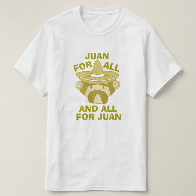 Camiseta Tudo para Juan (Frente do Design)