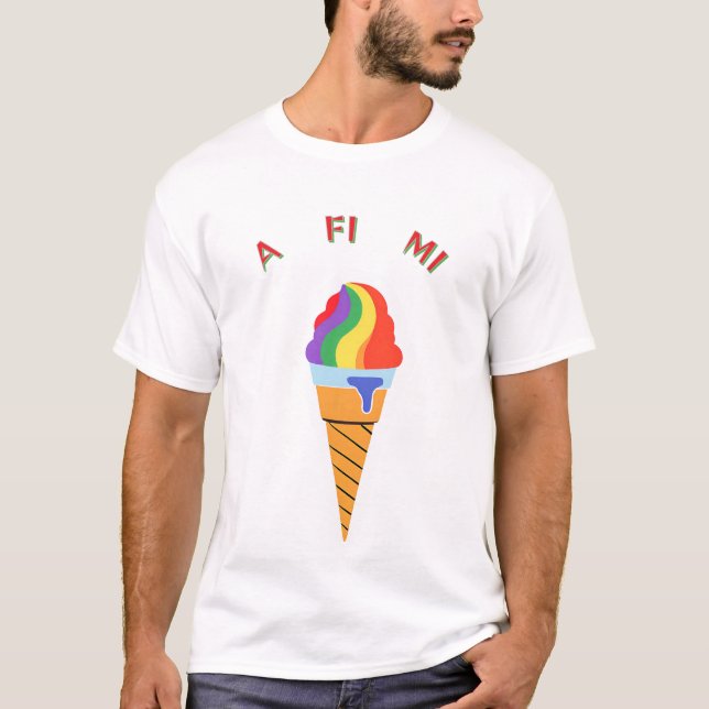 Camiseta Tudo para mim cone de sorvete   (Frente)
