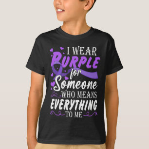 Camiseta Tudo Para Mim Epilepsia Dia Púrpura Epilação de Fi