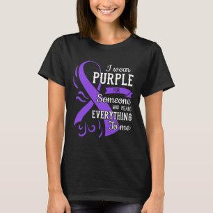 Camiseta Tudo Para Mim Epilepsia Dia Púrpura Epilação de Fi