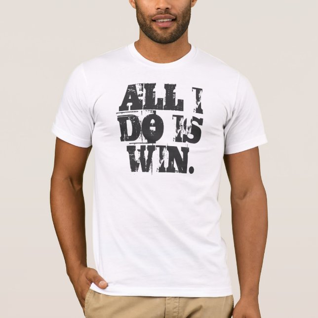CAMISETA TUDO QUE EU FAÇO É VITÓRIA. T (Frente)