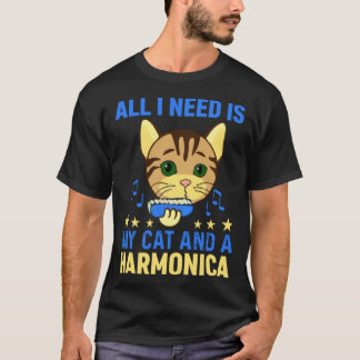 Camiseta Tudo Que Eu Preciso É Meu Gato E Um Harmônico Harm