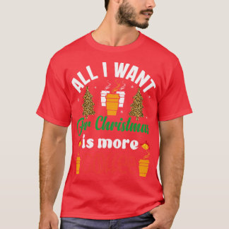 Camiseta Tudo que eu quero no Natal é mais café