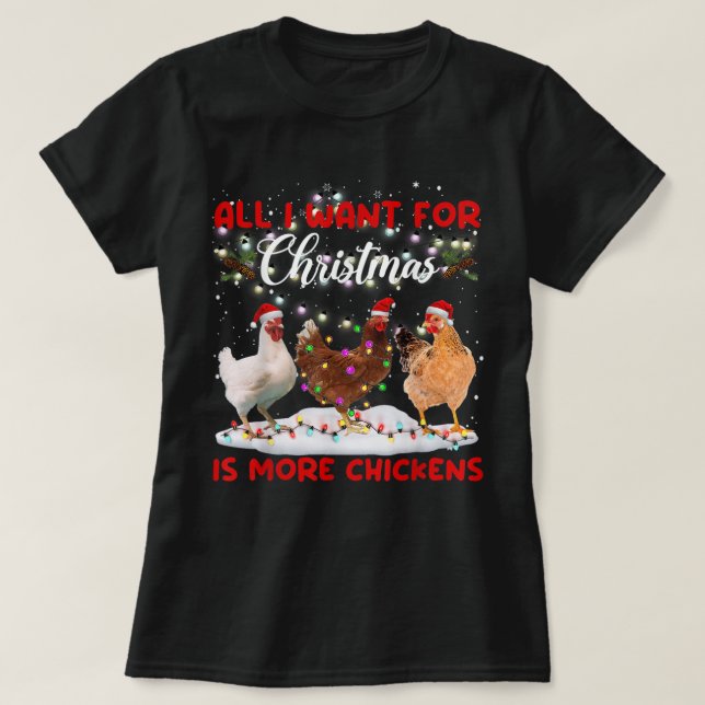 Camiseta Tudo Que Eu Quero No Natal É Mais Papais noeis De  (Frente do Design)