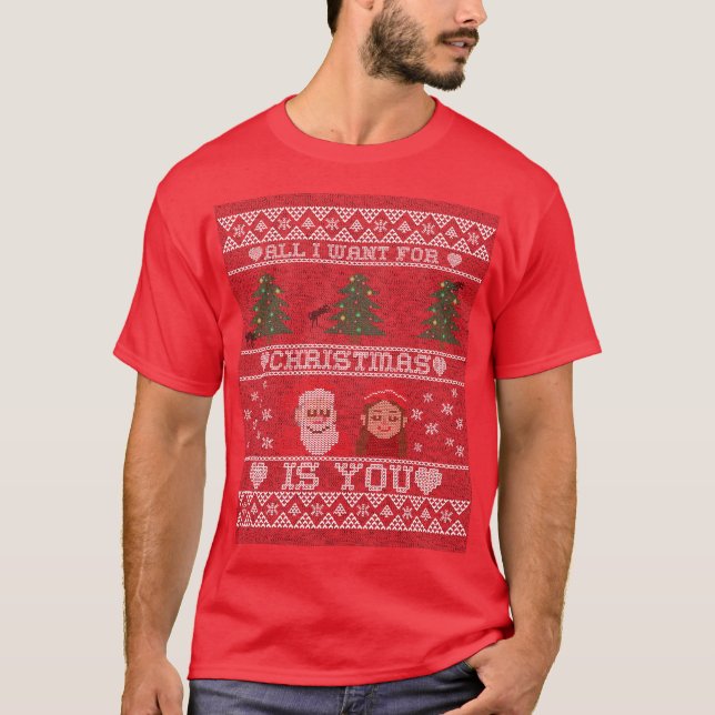 Camiseta Tudo que eu quero no natal é você (Frente)