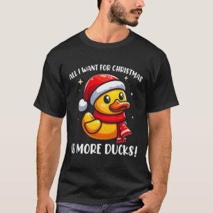 Camiseta Tudo Que Eu Quero Para O Natal É Mais Patos - Rubb