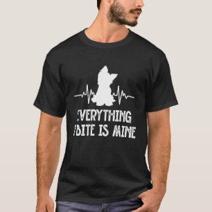 Camiseta Tudo Que Mordo É Meu Yorkshire Terrier Dog Br