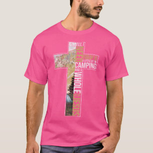 Camiseta Tudo Que Preciso É Acampar Jesus Cristo Da Cruz Cr