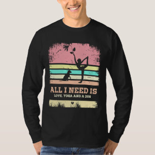 Camiseta tudo que preciso é amor, yoga e um cão 8