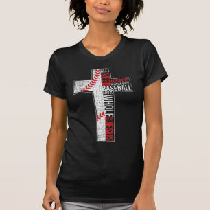 Camiseta Tudo Que Preciso É Beisebol E Jesus Cristo Cruz Cr