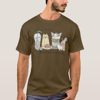 Camiseta Tudo Que Preciso É Café Meu Gato