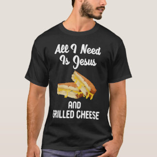 Camiseta Tudo que preciso é de Jesus grelhado