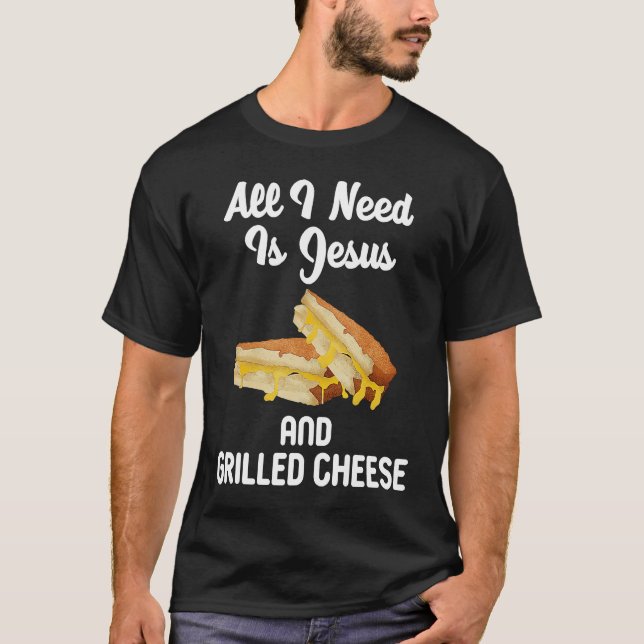 Camiseta Tudo que preciso é de Jesus grelhado (Frente)