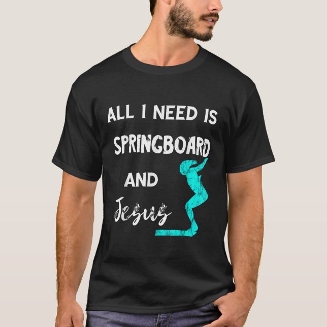 Camiseta Tudo Que Preciso É De Springboard E De Jesus Platf (Frente)