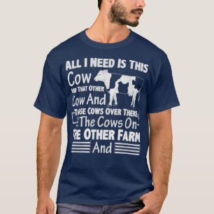 Camiseta Tudo Que Preciso É Dessa Vaca Engraçada Vacas Faze