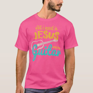Camiseta Tudo Que Preciso É Jesus E Meu Violão Jesus Cristã
